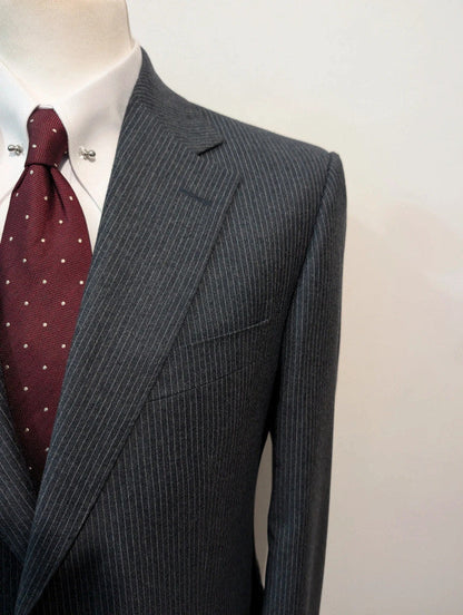 Superb pinstripe flannel suit