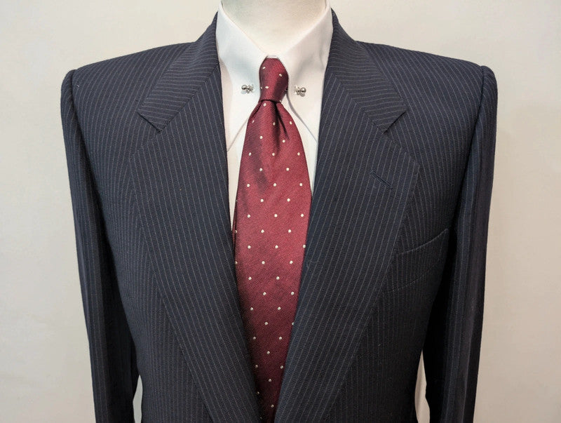 Flamboyant pinstripe wool suit