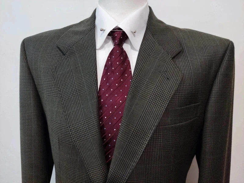 Perfect gray prince of wales suit