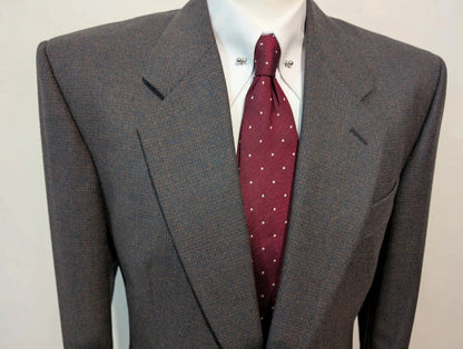Sublime costume gris vert en flanelle de laine