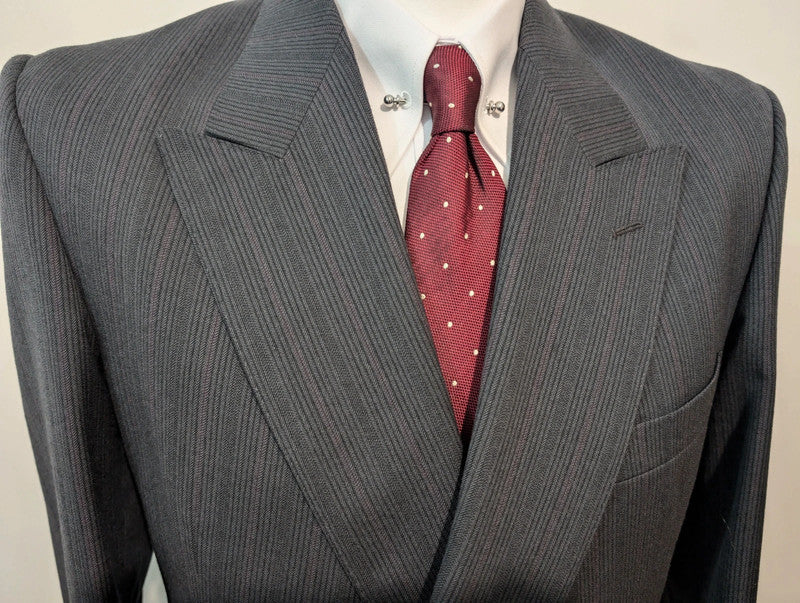 Classic striped double-breasted suit