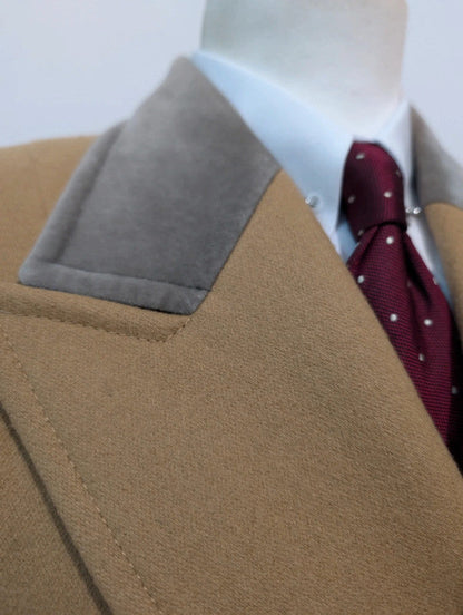 Fabuleux manteau croisé Chesterfield en laine