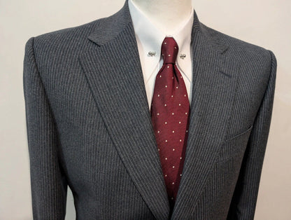 Superb pinstripe flannel suit