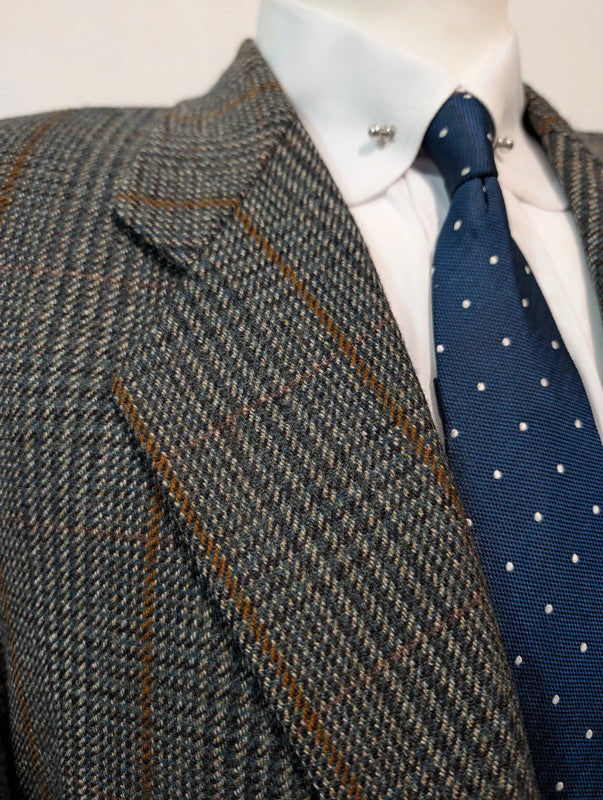 Rugged tweed plaid jacket