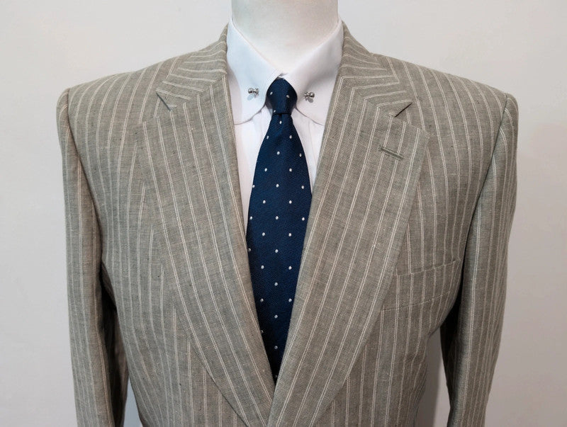 Amazing linen pinstripe suit