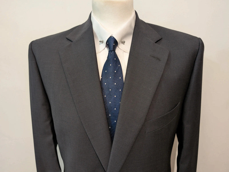 Classic gray wool suit