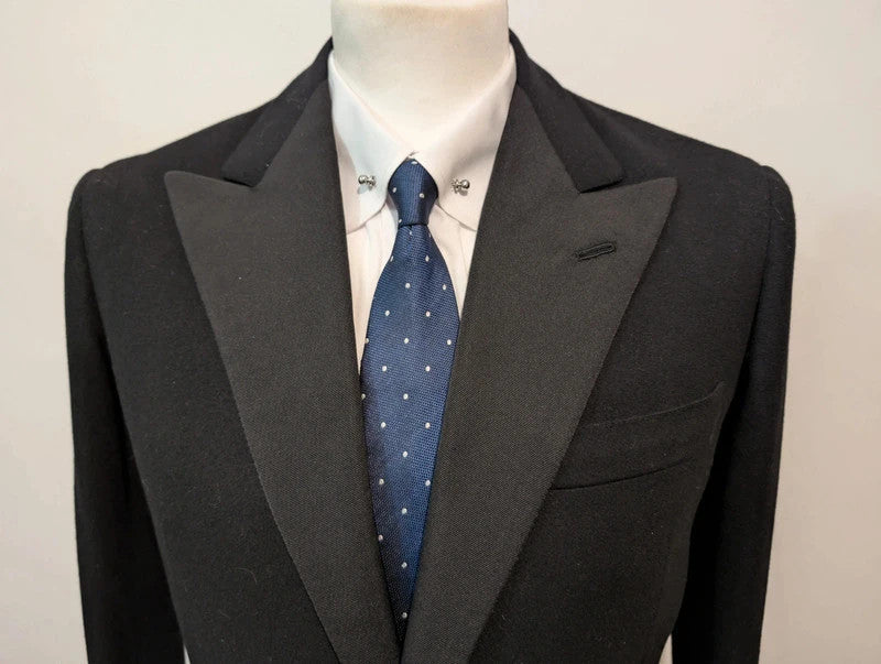 Vintage black wool tuxedo