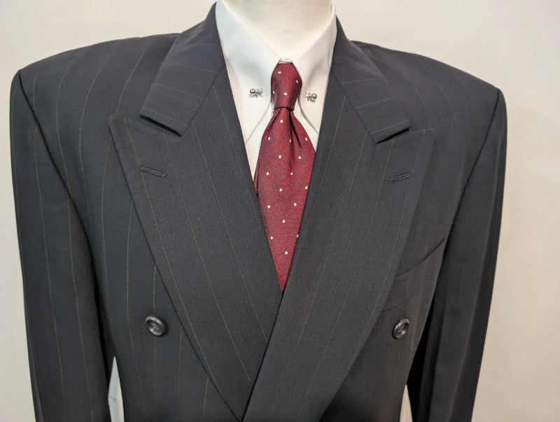 Terrible pinstripe double-breasted suit