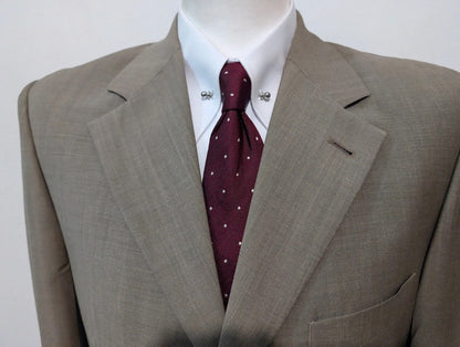 Sad gray wool suit