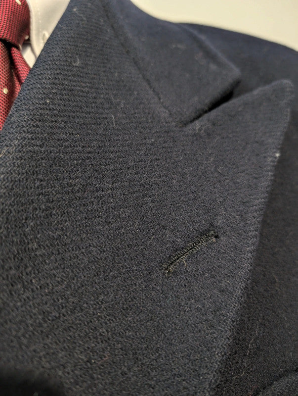 Fabuleux manteau croisé bespoke en laine