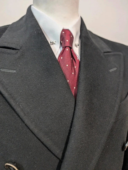 Magnifique manteau croisé noire en laine