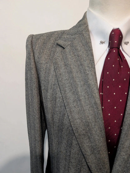 Sublime costume gris en flanelle