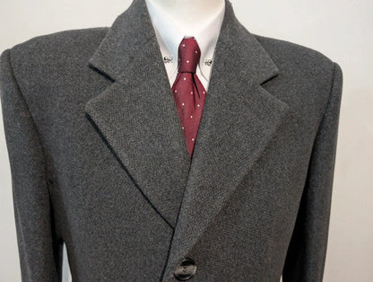 Classique manteau gris en laine