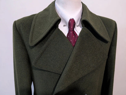 Mignon caban en loden vert