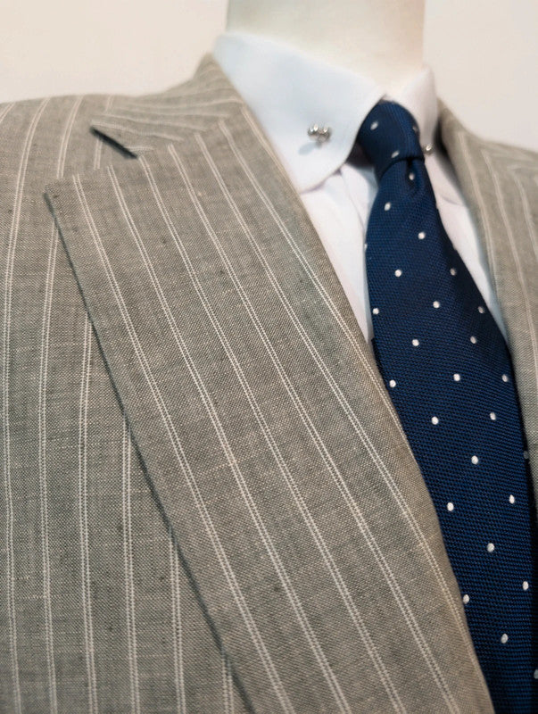 Amazing linen pinstripe suit