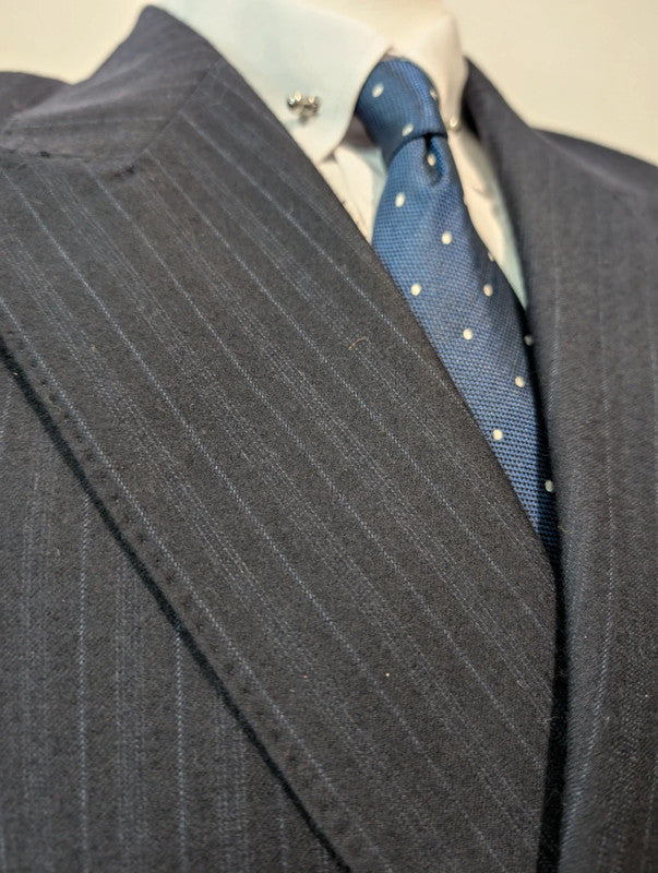 Splendid pinstripe flannel double-breasted suit