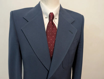 Spectaculaire veste bleu en laine