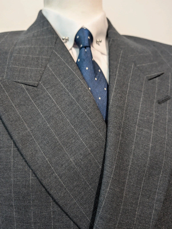 Wicked pinstripe wool double-breasted suit