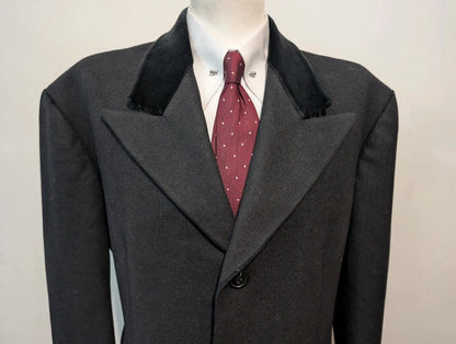Exceptionnel manteau Chesterfield en laine