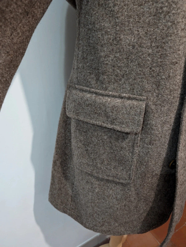 Cute gray brown wool coat