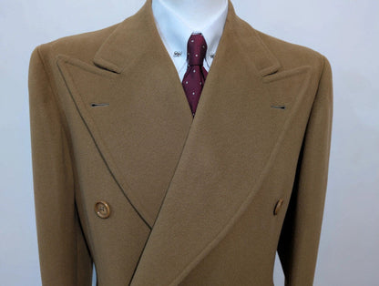 Légendaire manteau croisé Camel en laine