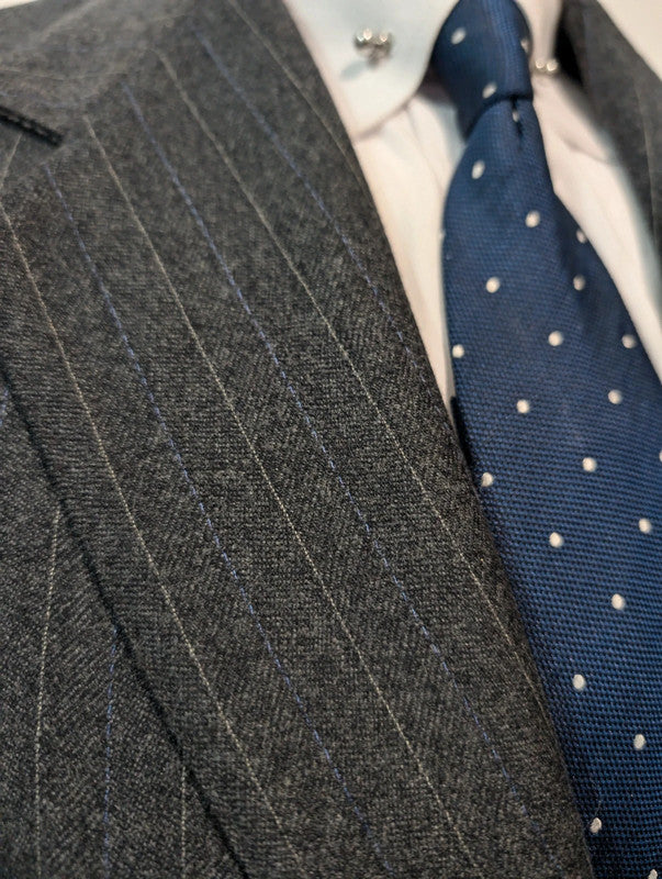 Super pinstripe flannel suit