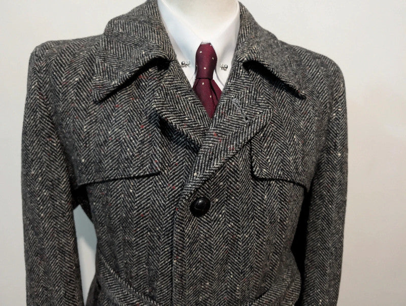 Incroyable manteau en donegale tweed