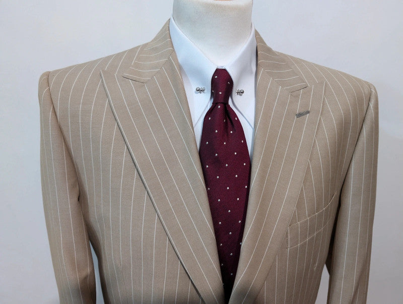 Impressive wool pinstripe suit