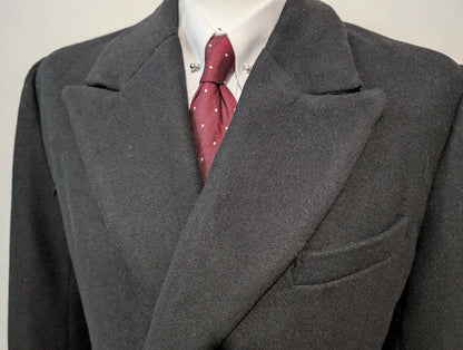 Superbe manteau croisé en laine