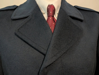 Incroyable trench bleu marine en laine