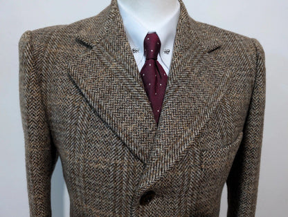 Incroyable manteau marron en tweed