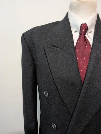 Furieux costume croisé en flanelle lourde
