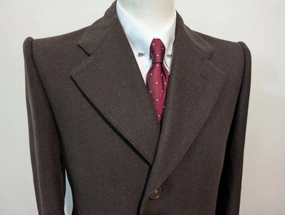 Splendide manteau marron a chevron