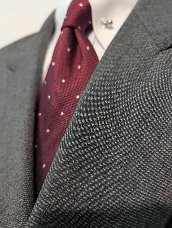 Furious grey wool double-breasted suit