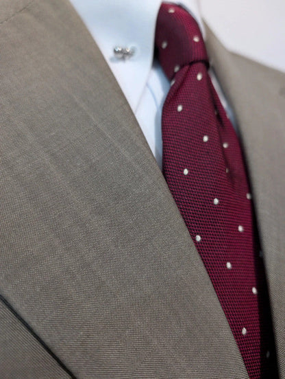 Sad gray wool suit
