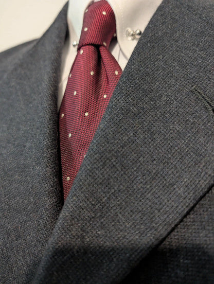 Éclatant costume gris en flanelle