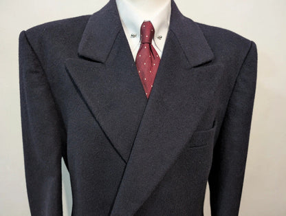 Ravissant manteau croisé bleu marine
