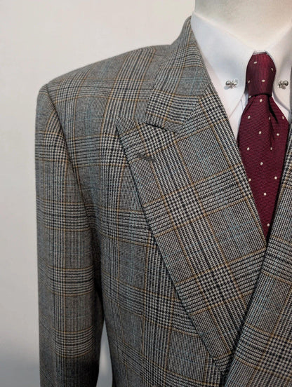 Sublime costume croisé en flanelle