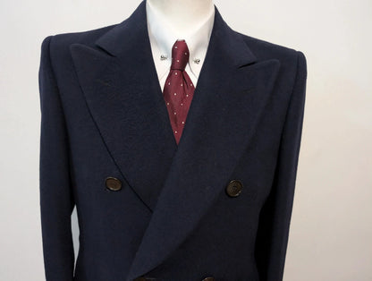Sublime manteau croisé en laine
