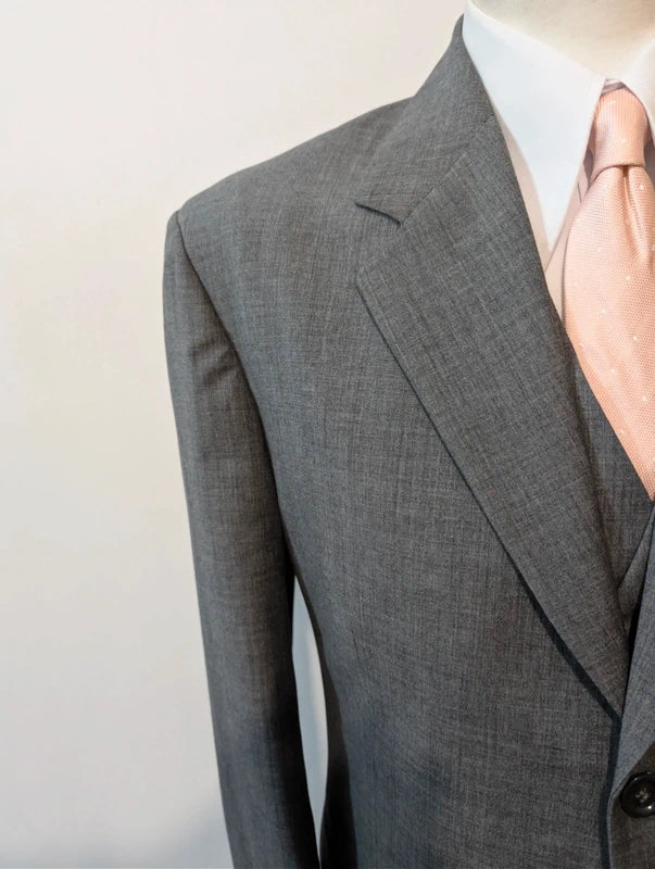 Classic grey 3-piece wool suit