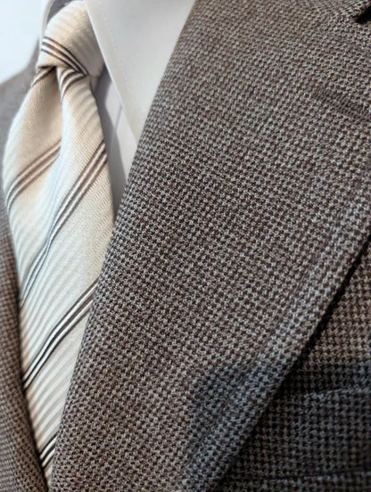 Elegante braune Tweed-Jacke