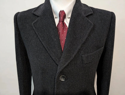 Formidable manteau gris en laine