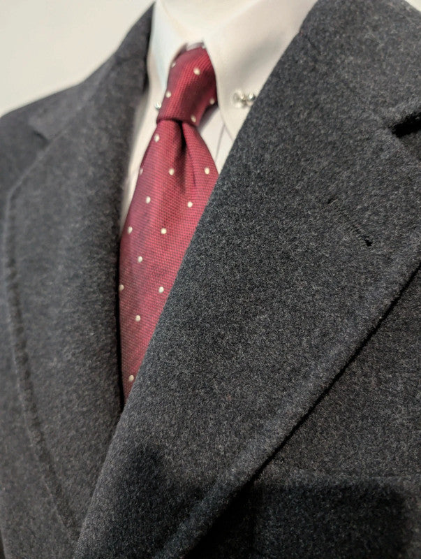 Impressive gray wool coat