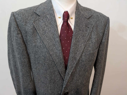 Rarissime costume gris en tweed