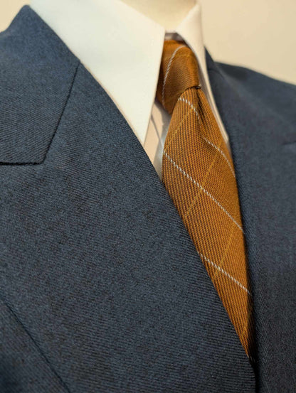 Superbe costume croisé bleu marine en laine