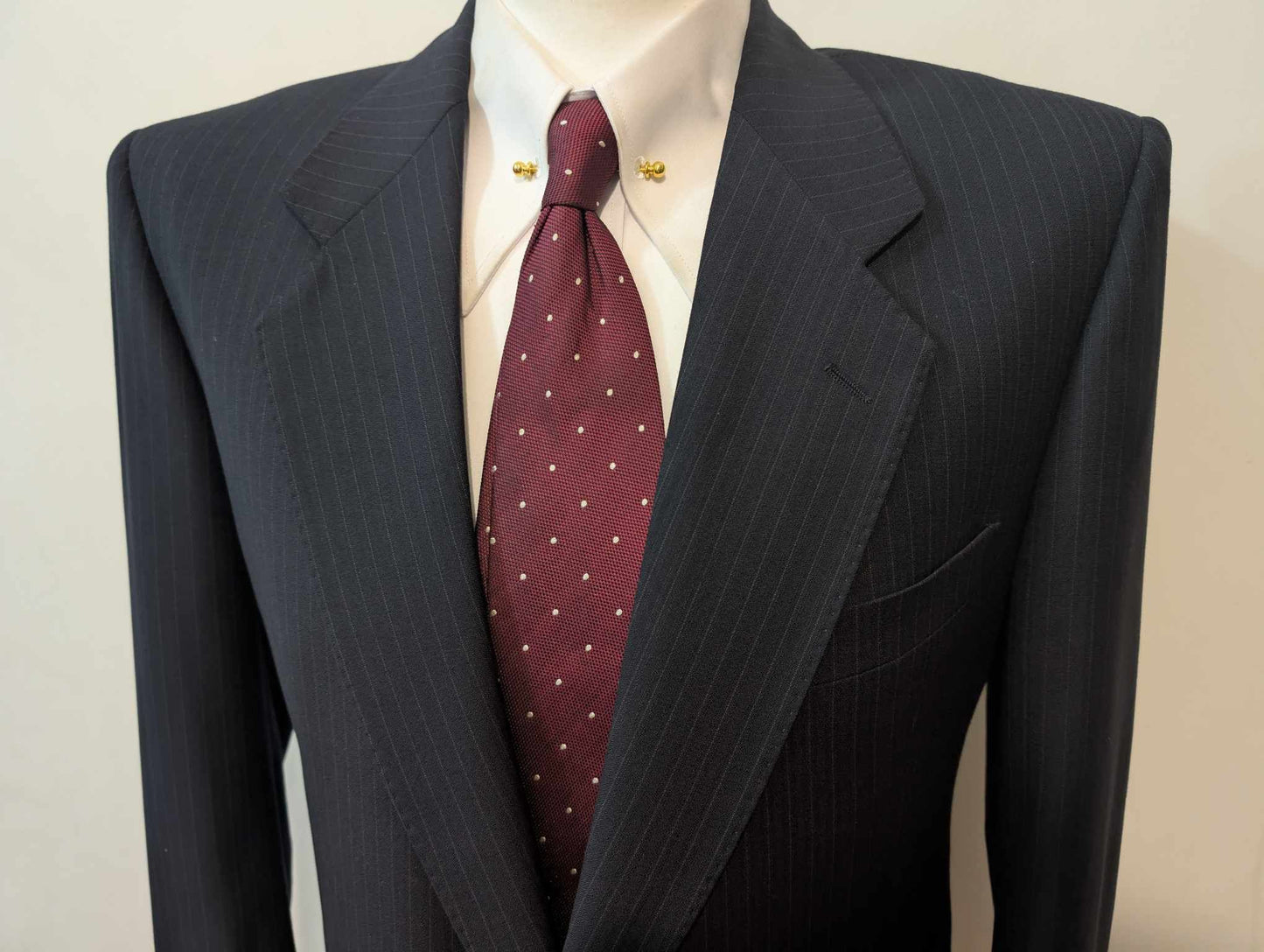 Fabuleux costume pinstripe en laine
