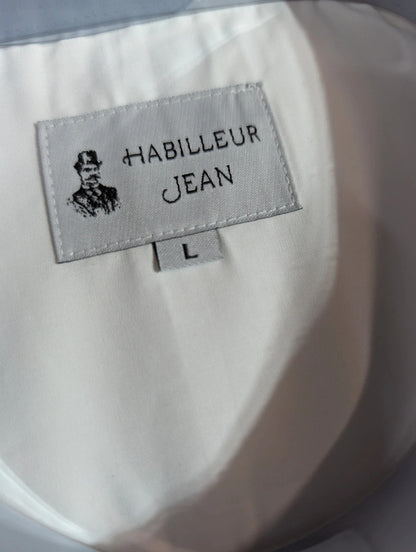 Cotton shirt with 10cm pin-point collar