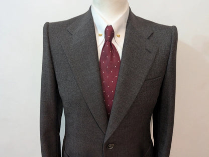 Fabuleux costume marron en laine