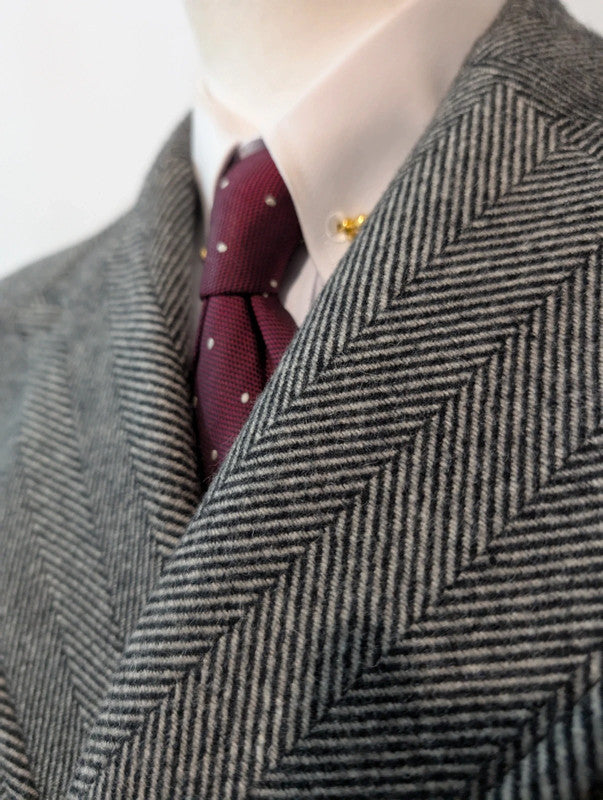 Magnifique manteau croisé en tweed