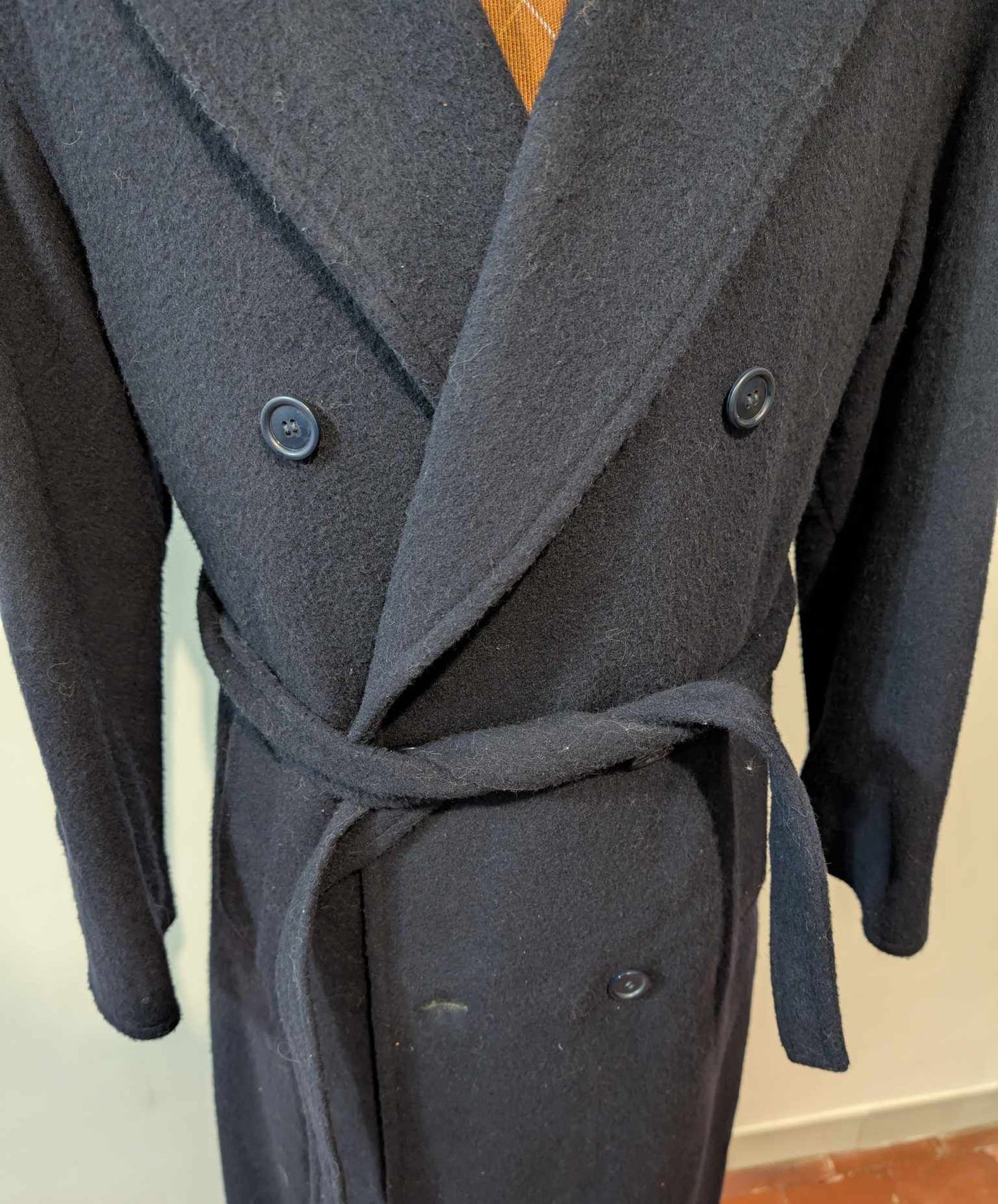 Splendide manteau croisé en laine